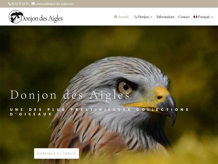 Le Donjon des Aigles, spectacle animalier familial à Beaucens